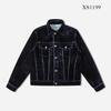 2026 High-End Flocked Washed Distressed Denim Jacket: Trendy Casual Men's Outerwear