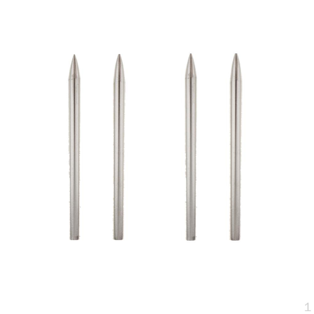 

4 шт. игла из нержавеющей стали для шнуровки, плетения, серебро