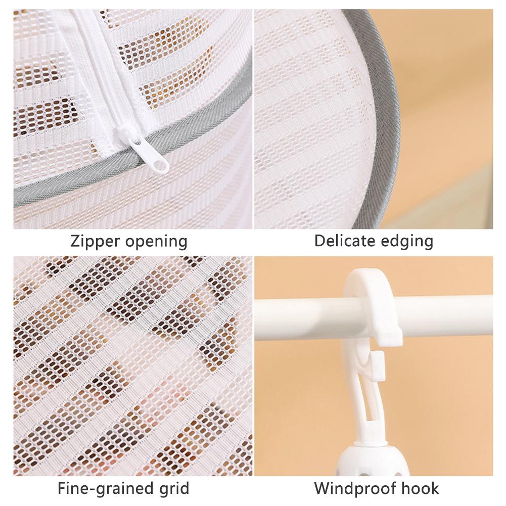 4 Layer Drying Net Herbs Removable Fish Hanging Basket Folding Anti-Fly Fine-Grained Grid Drying for Fish/Vegetables/Fruit/Herbs
