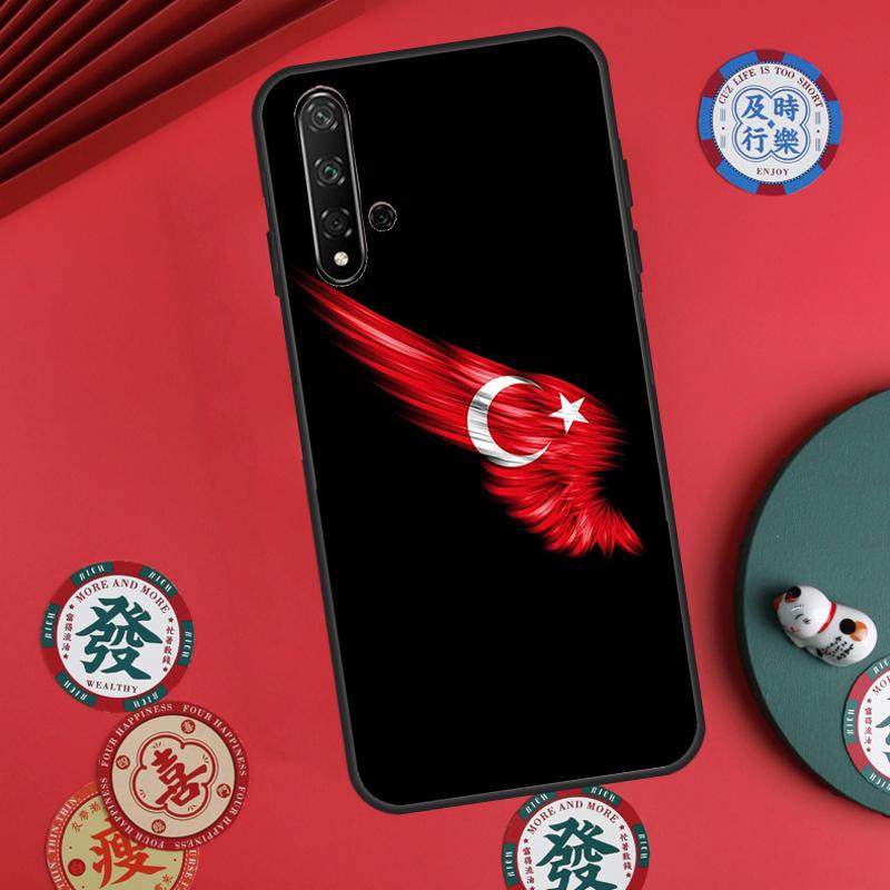 Turkey Turkish Flag For Huawei Nova Y60 Y70 Y90 Y72 Y73 Y61 Y91 7i 8i 11i 12i 12s 9 10 SE P20 P30 P40 Lite Case