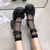 Neue klobige Absatzschuhe 2026 Höhensteigernd Übergröße Französischer Stil Schleife Retro Süß und Cool Kleine Damen Lederschuhe