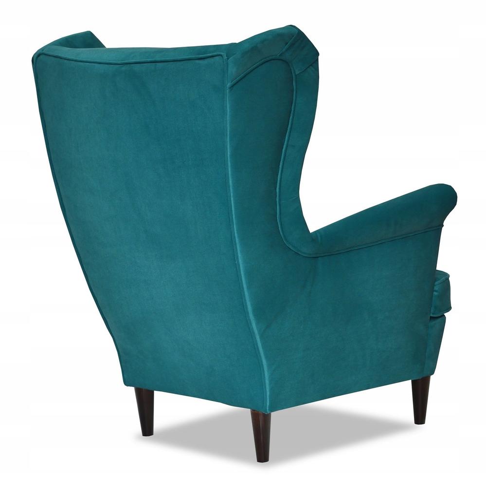 ARI Scandinavian Family Furniture Wing Chair Turquoise Sea Green Intensive