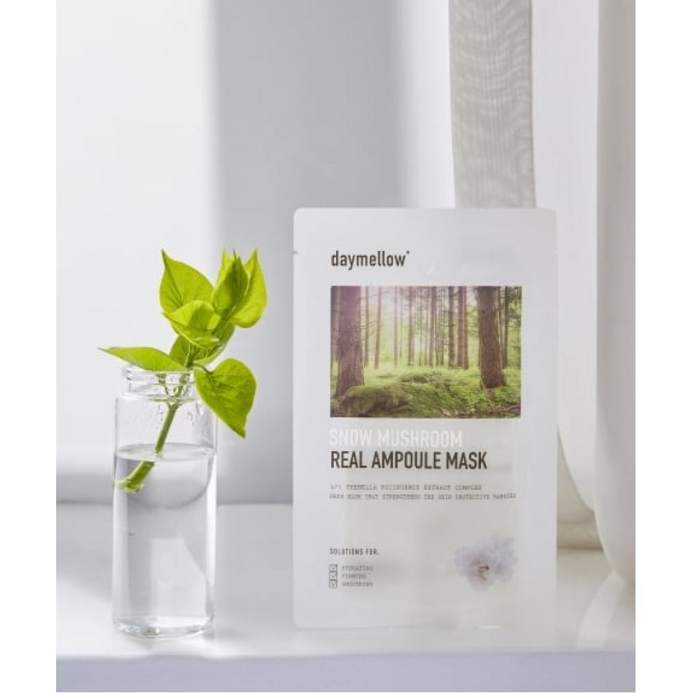 Daymellow Real Ampoule Mask Pack  5pcs Silver ear mushroom real ampoule mask pack