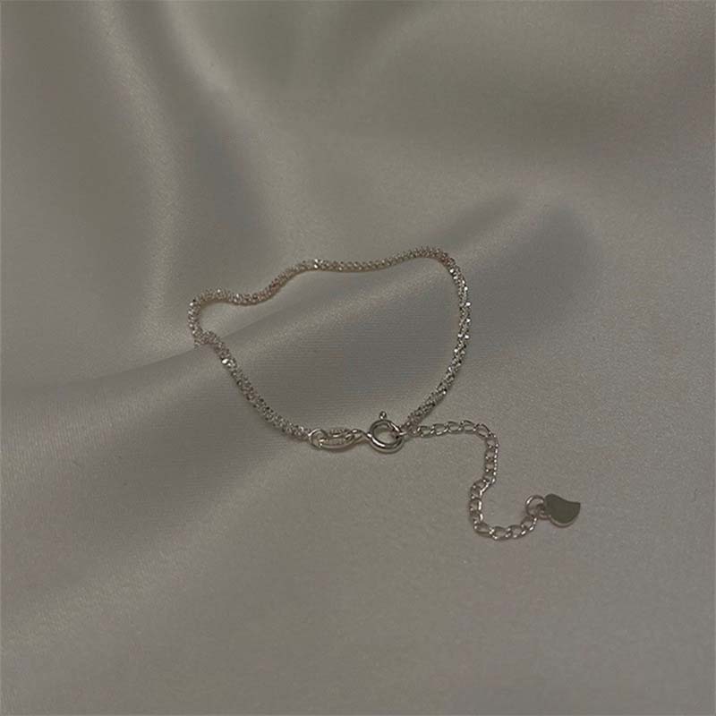 New Fashion Gold Color Double Layer Bracelet For Women Luxury Sparkling Gypsophila Adjustable Beads Anklet Bracelet Jewelry Gift