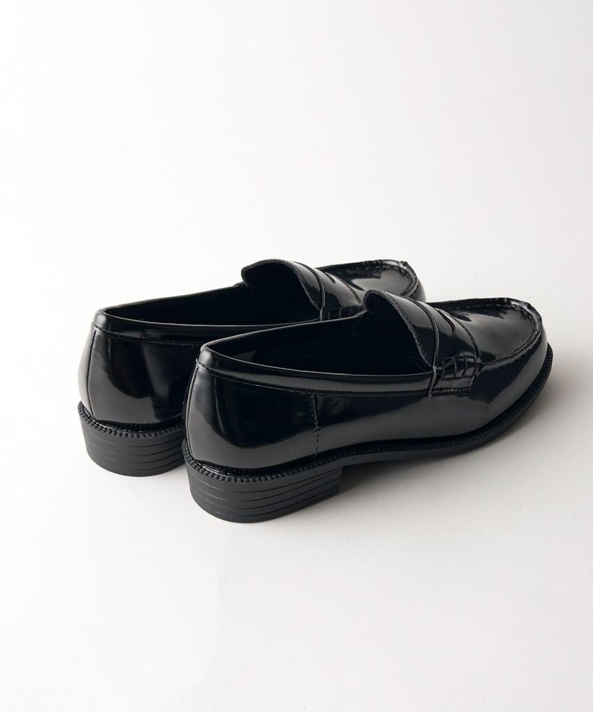WEGO School Loafers for High School and Junior High School Perfect Gift for Size Black Students, Girls, 22cm,