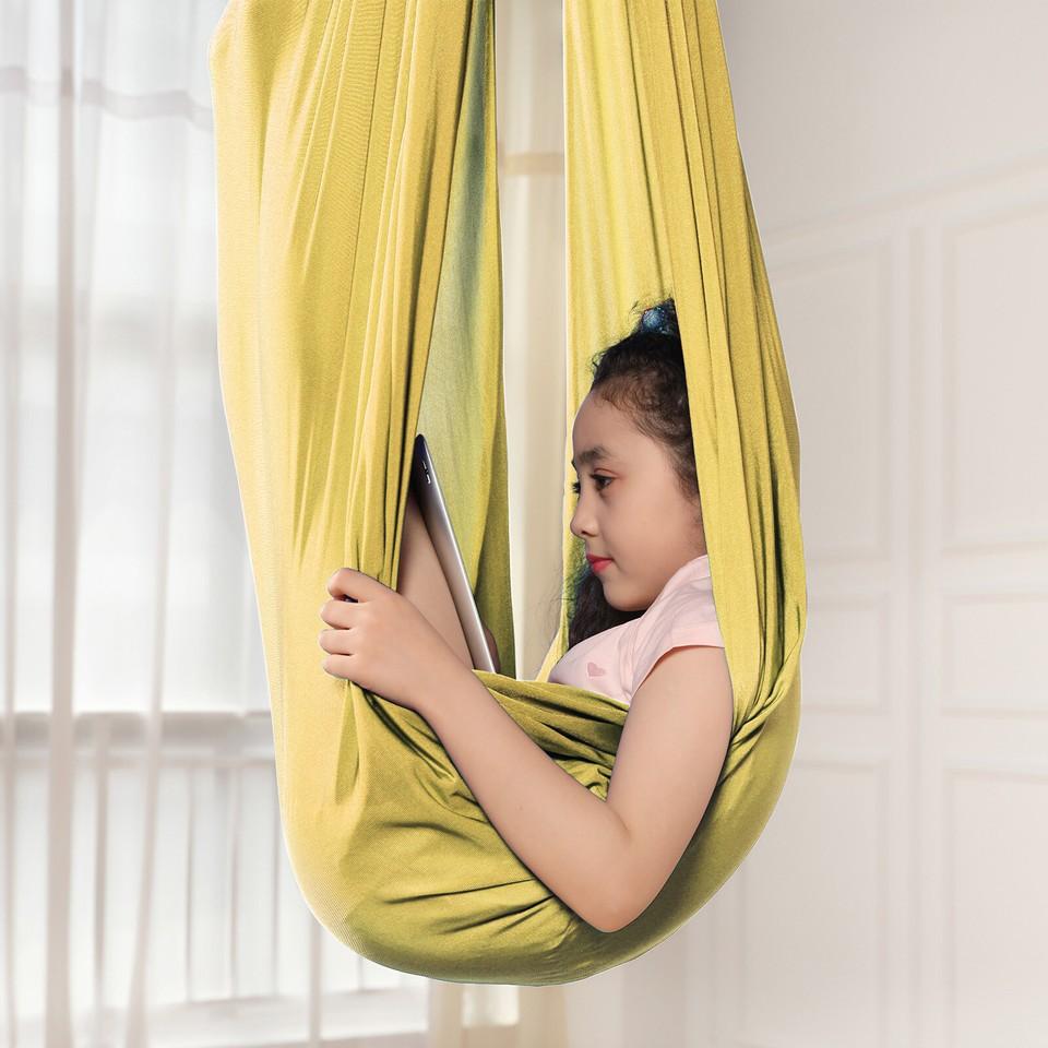 New Children's Swing Hammock Indoor Outdoor Yoga Therapy Autism Resilient