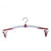 1PC Multifunctional Windproof Drying Rack with 2 Clips for Clothes Underwear Socks Candy-Colored Plastic Clothes Hanger
