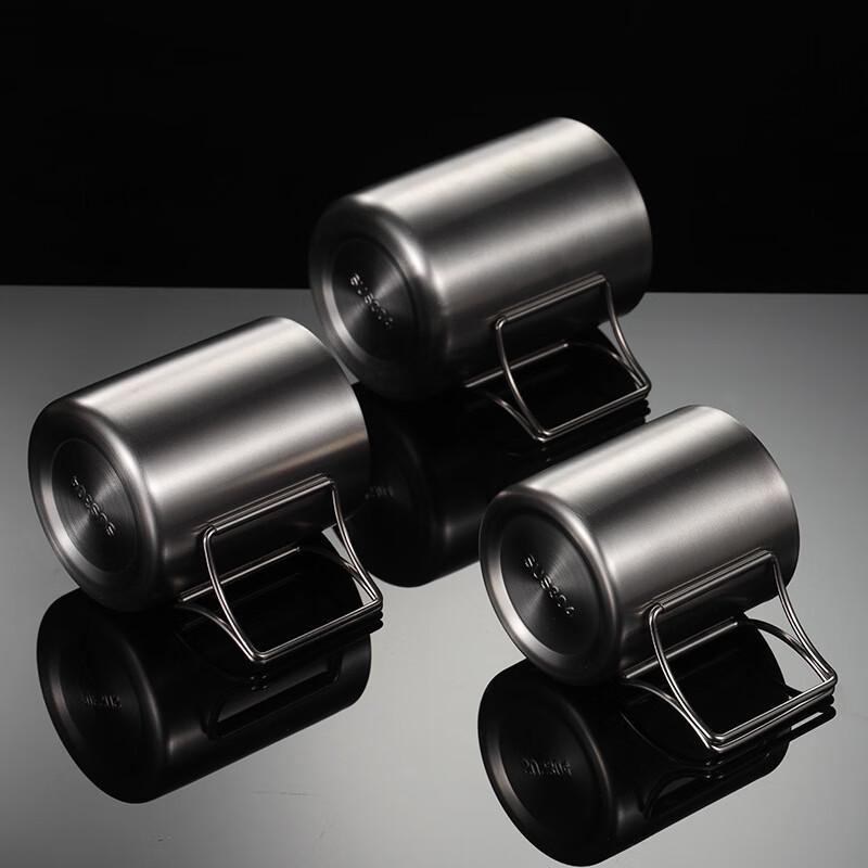 304 Stainless Steel Double-Layer Camping Mug