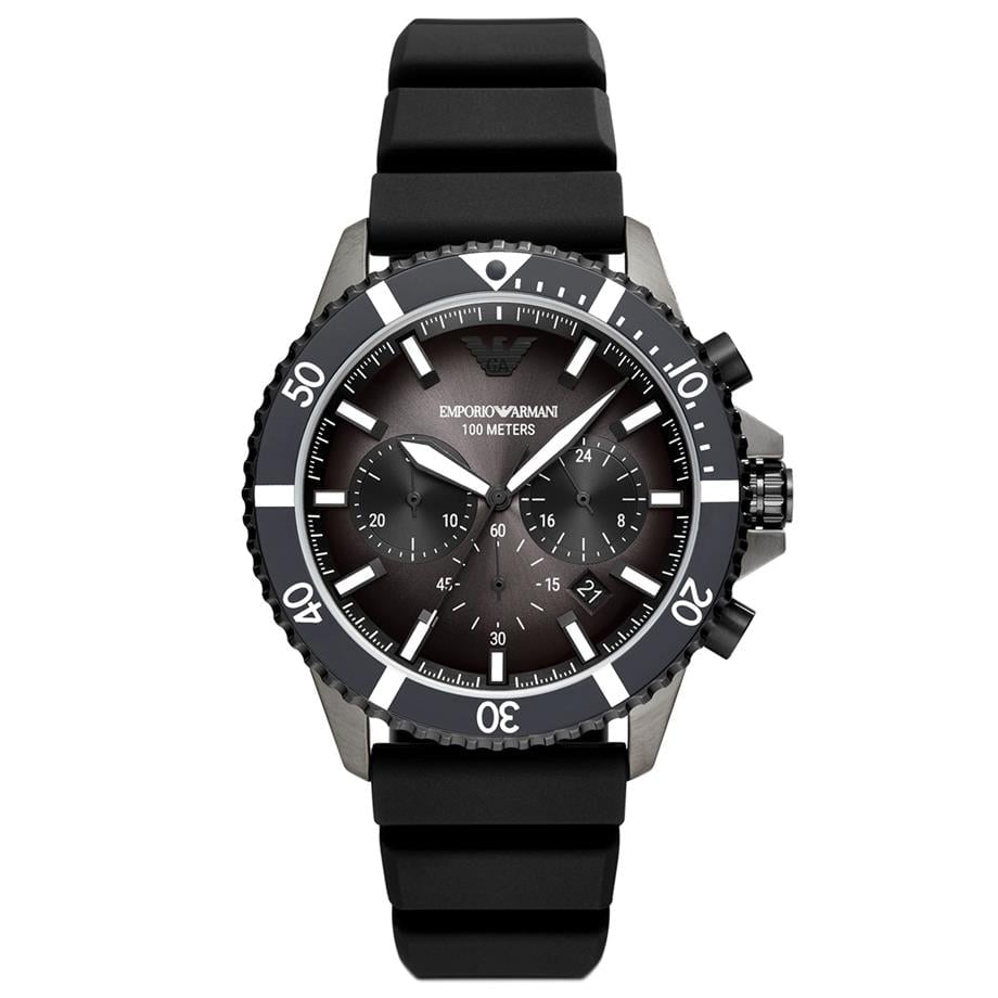 Emporio Armani AR6073 Sportivo Silver Chronograph Men's Watch