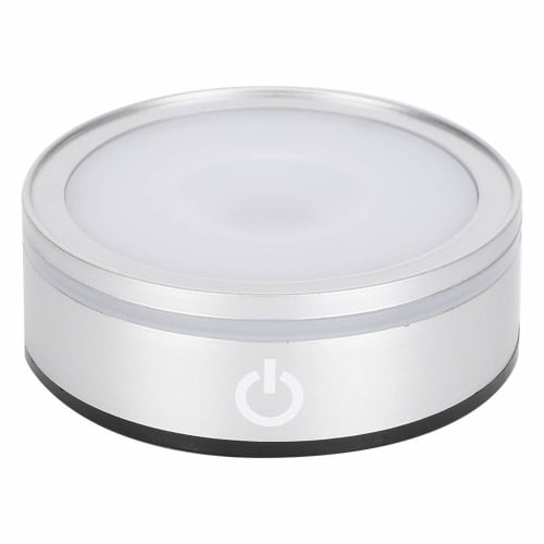 LED Coaster, LED Light Base, LED Pedestal for Displaying Figures, Creating Ambience, Multiple Lighting Modes, Ambient Lighting, Touch Switch, Colorful