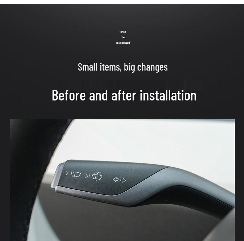 Tesla Model 3/Y Steering Wheel Turn Signal & Wiper Stalk Cover Modification