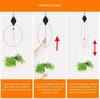 1PCS Retractable Plant Pulley Adjustable Heavy Duty Hanging Flower Basket Hanger Hooks for Garden Baskets Pots and Birds Feeder