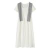 Women's Plus Size A-Line Maxi Dress Crew Neck Short Sleeve Casual Solid Color