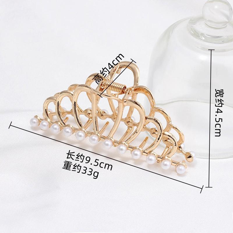 Fashion Disc Hairpin Shark Clip Large Hair Volume Multi-French Grab Clip Women'S Premium Sense Back Head Hair Accessories Head Accessories