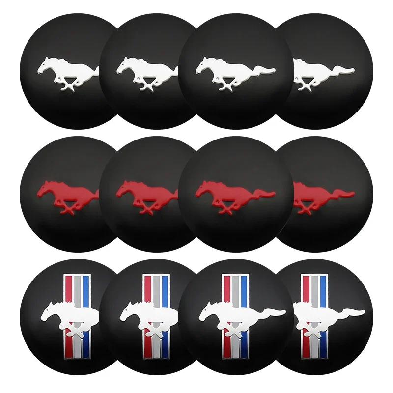 Car Sticker Ford 4PCS 56mm Car Wheel Hub Center Caps Sticker Emblem Decal For Ford Focus 2 3 MK3 MK4 ST Fiesta Kuga Explorer Mon