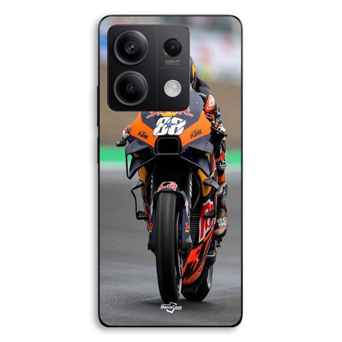 Coque de téléphone - MANIACASE - Xiaomi Redmi Note 13 5G - Silicone TPU - Noir - Miguel Oliveira Moto GP