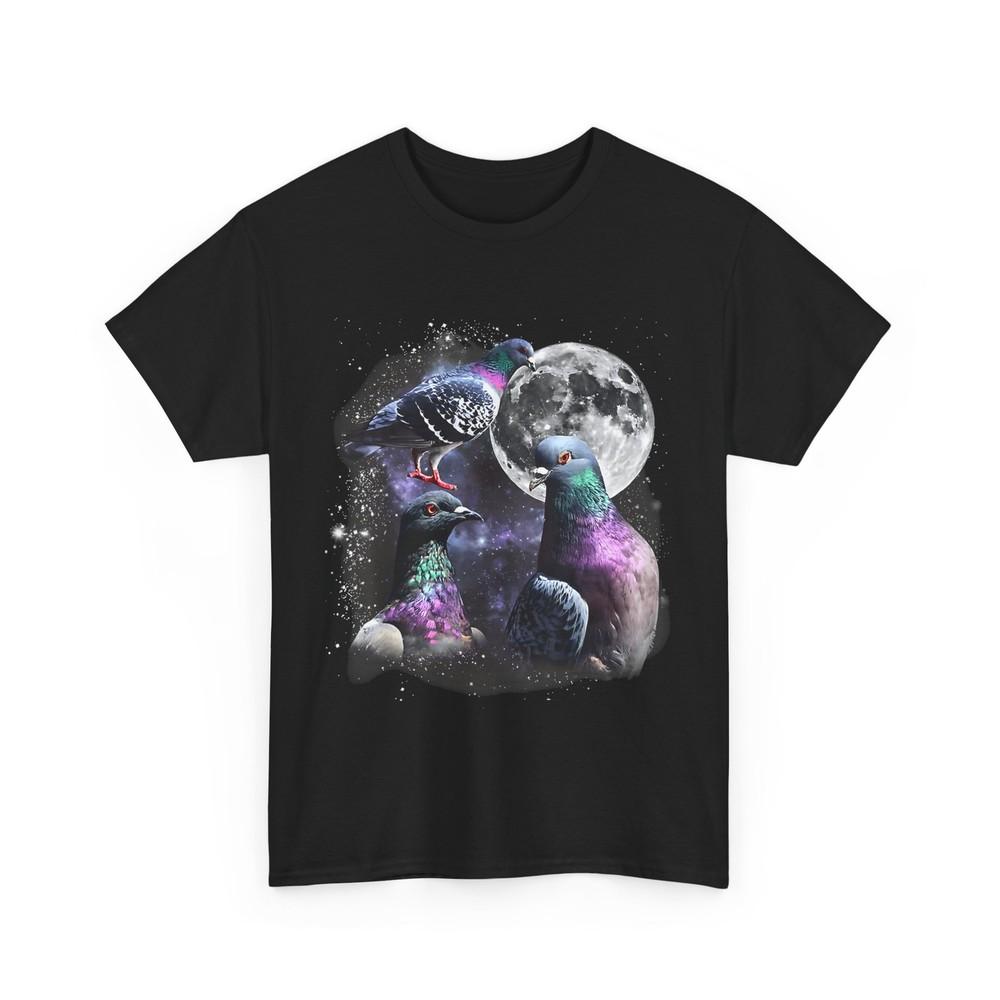 

Three Pigeon Moon T-Shirt, Three Pigeon Meme Women Men Funny Shirt 4XL