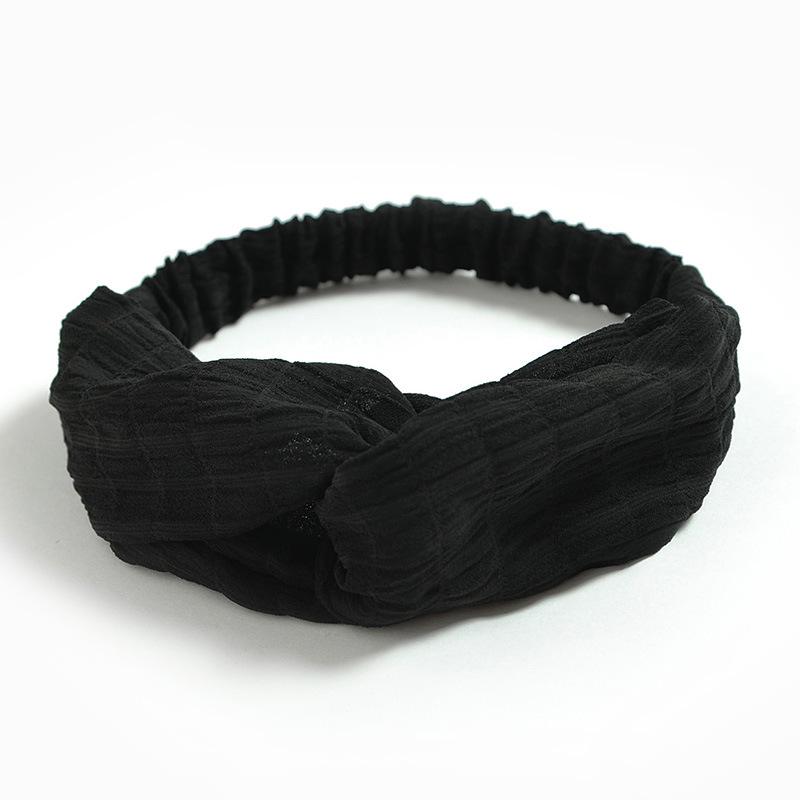 Bamboo Cotton Cross Elastic Headband, Simple Small Fresh Headband, Women'S Hair Accessories, Headgear