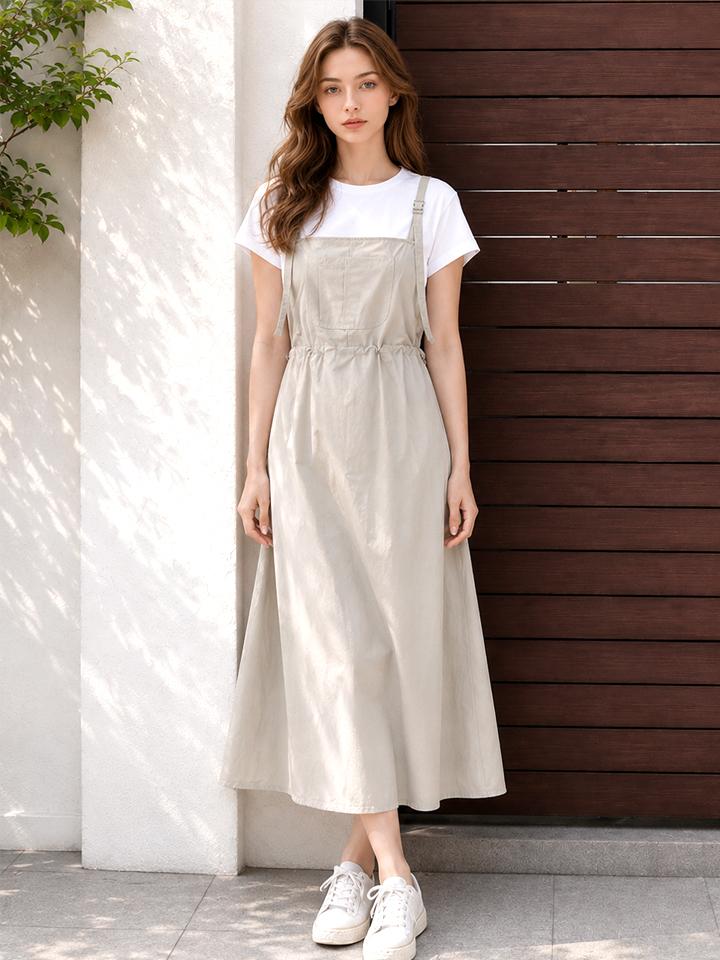 PAIGEFLYNN Buckle String Pocket Suspender Dress_S6Bop008C