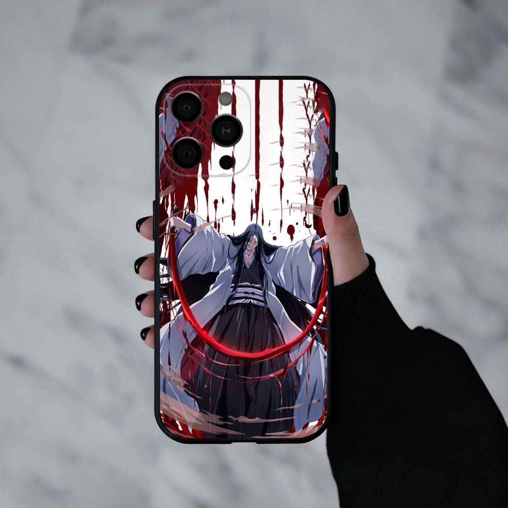 R-Retsu Unohana B-Bleachs Phone Case For iPhone 17pro,16,15,14,13,12,11 Plus,Pro Max,XS,Soft Silicone Black Cover