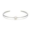 PAIGEFLYNN JEWELRY [925 Silver] Mu Pale Oval Bangle Bracelet