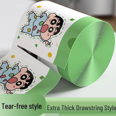Shin-chan Extra Thick Drawstring Kitchen Trash Bags - Large, Durable, and Handheld