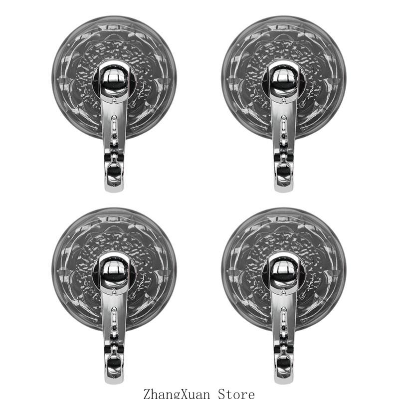 

Set Of 4 Suction Cup Hook ABS & Steel Hook for Stylish & Practical Home Decors 3XUF