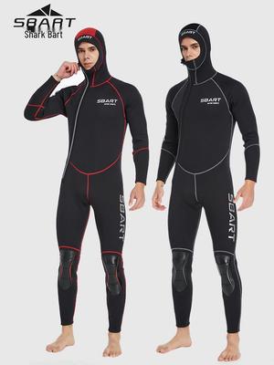 Herren 3MM Plus Samt Warm Langarm Tauch- und Angel-Neoprenanzug