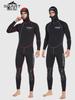 Herren 3MM Plus Samt Warm Langarm Tauch- und Angel-Neoprenanzug