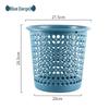 Morandi Hollow Design Plastic Trash Can