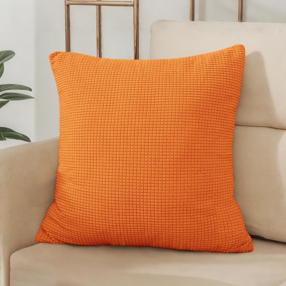 40x40 45x45 50x50 Housse de coussin Jacquard Couleur Unie pour Canapé Bureau Coussin lombaire Housse de coussin Décoration de Maison
