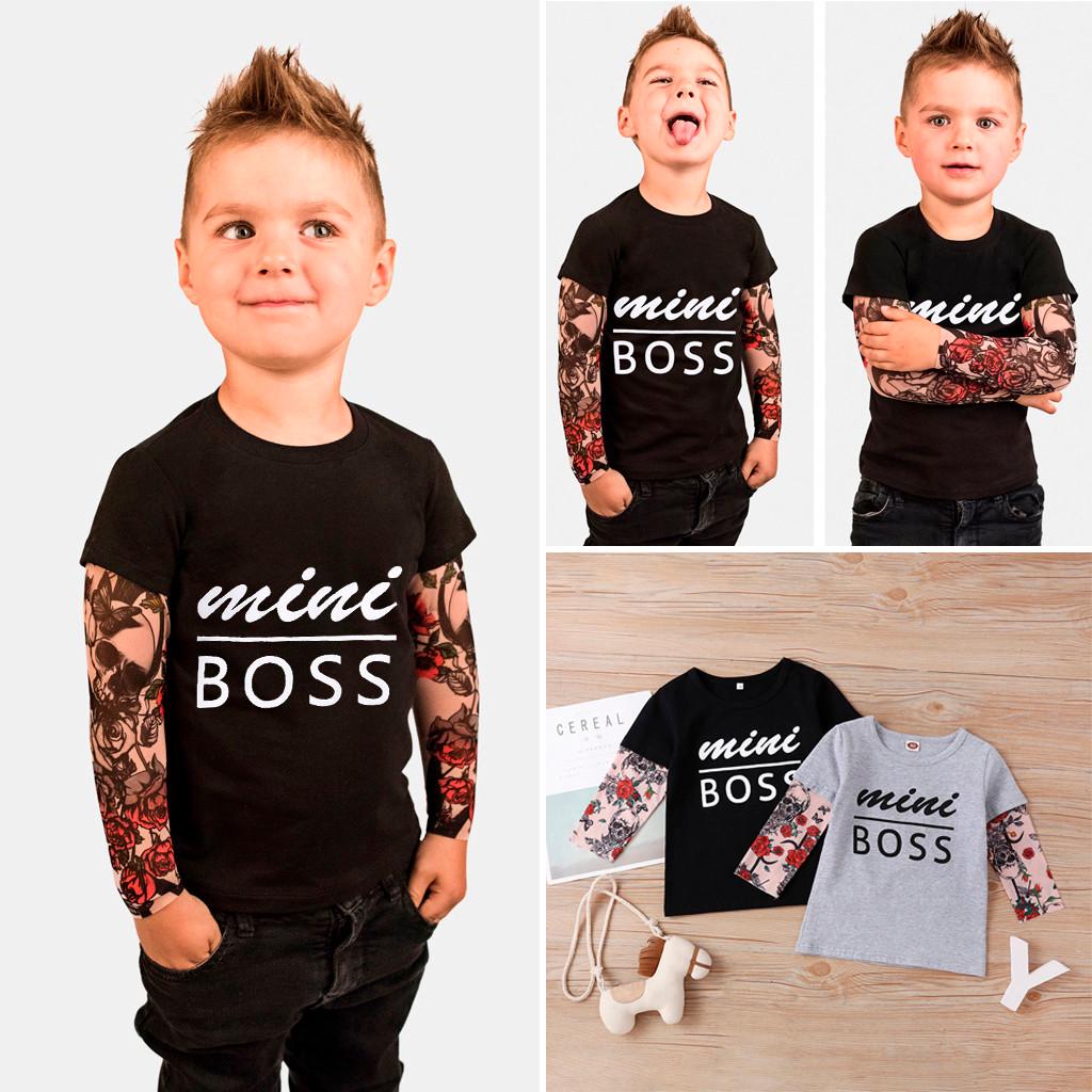 Boys T Shirts Kids Tee Shirt Children Printed Top T-Shirt Size 4-9 Years New