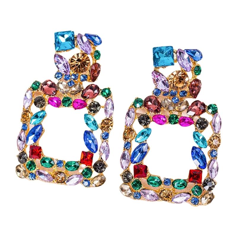 Geometric Stud Earrings For Women Sophisticated Zinc Alloy Lightweight Jewelry Gift For Daily Office Party Evening Occasions