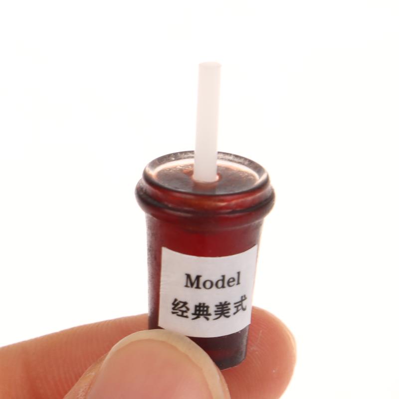 1Pcs 1/12 Dollhouse Simulation Coffee Latte Drink Ornament Toy Dollhouse Miniature Kitchen Food Accessories Decoration Toy