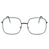 Unisex Anti Blue Light Glasses Oversized Eyeglasses Metal Frame Eyewear Vintage Square Glasses