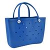 Beach Tote Bag Durable Safe EVA Material Multifunction Space Saving Portable Round Hole Design