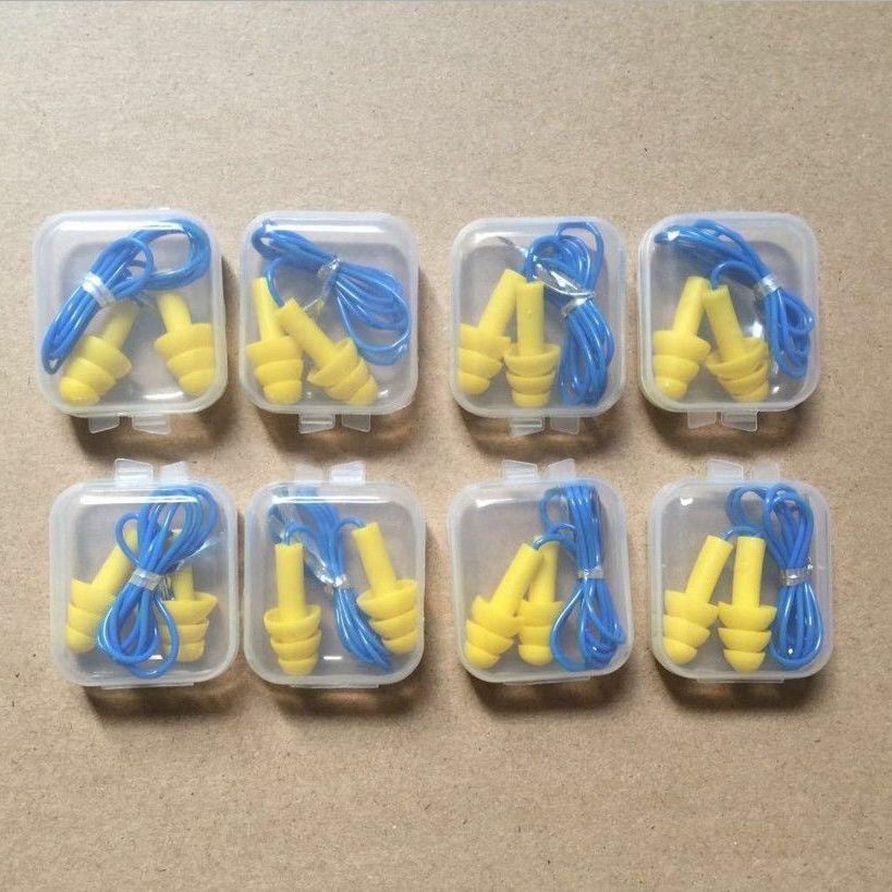 Silicone Sponge Earplugs (5 Pairs) for Noise Reduction and Isolation - Ideal for Work, Sleep, and Travel