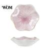 Ceramic Dipping Dish Soy Sauce Plate, Lotus Leaf Design, High-Temperature Fired Home Decorative Unique Texture Jewelry Holder, for Vinegar Snack Small