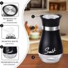 Stainless Steel Spice Jar Set With Adjustable Salt And Pepper Shakers For Kitchen Storage