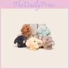 Plush Keychain Bunny With Flower Print For Bag Pendant Decoration Kids Gift