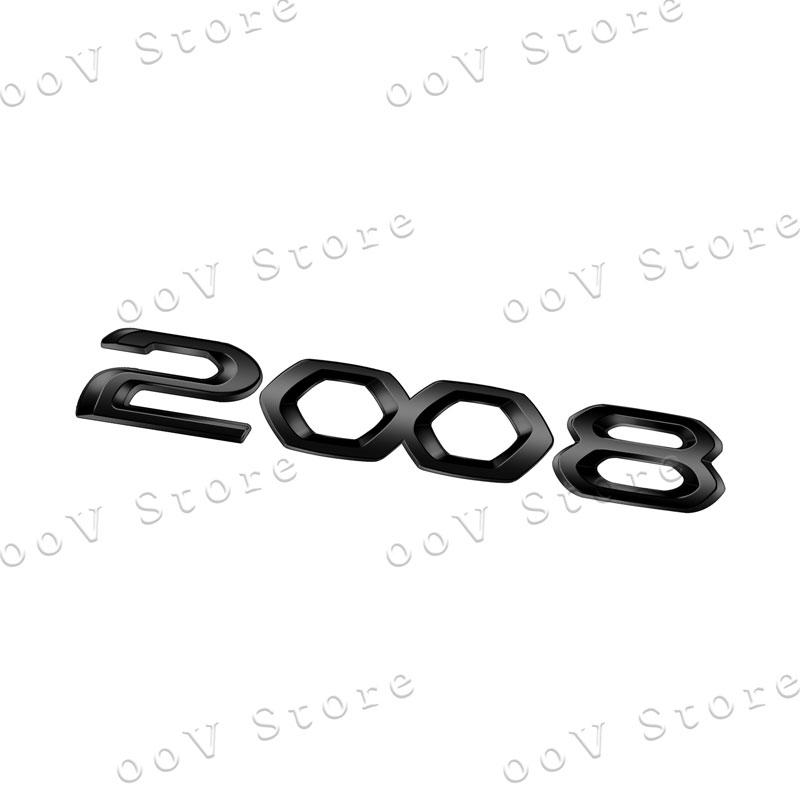 Car 3D Metal Decor Emblem Auto Body Trunk Fender Badge Sticker For Peugeot 2008 3008 4008 5008 Logo Auto Accessories