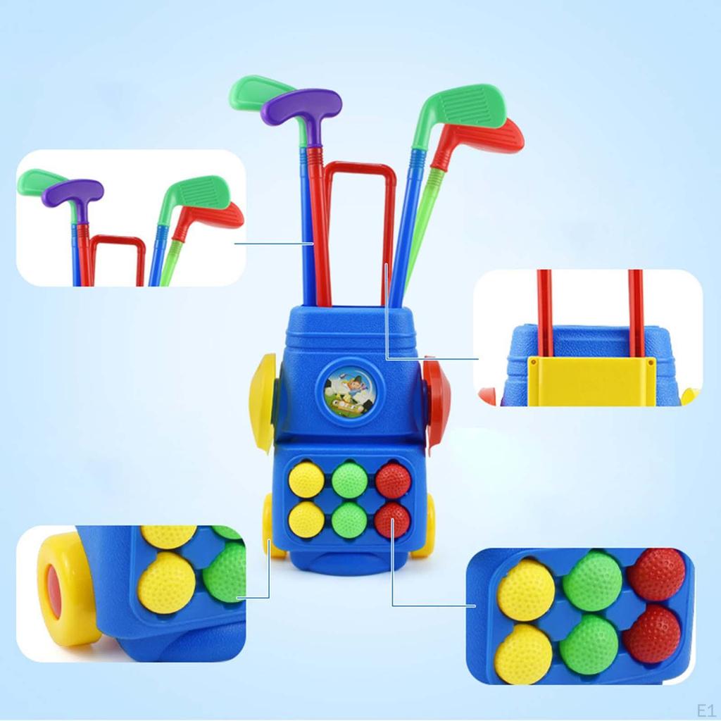 Kids Golf Club Set Toy Household Birthday Gifts Sports for 2 3 4 5 Years Old