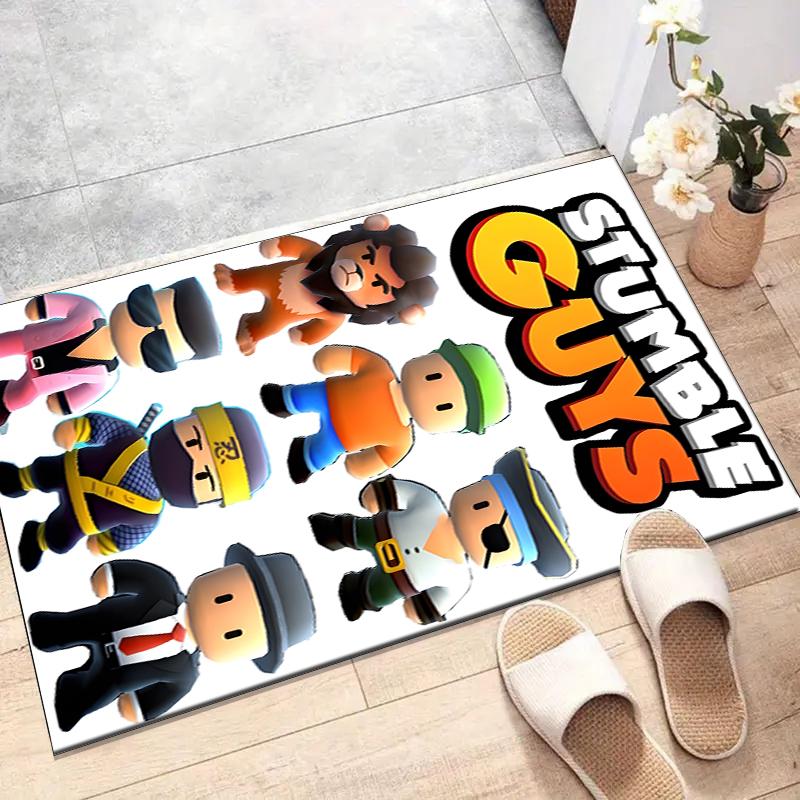 stumble guys Polyester Carpet, Soft Indoor Mat for Office Chair, Living Room, Computer Desk - Decorative Home Office Rug Design