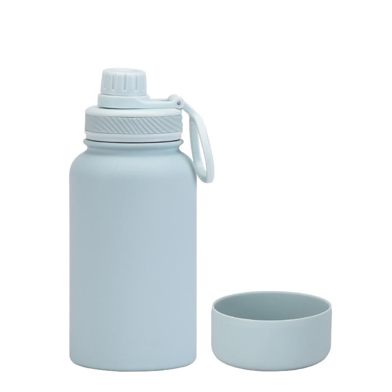 650Ml Stainless Steel Thermos Cup Non-Slip Outdoor Portable Water Cup Simple Wide Mouth Sports Kettle