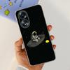 For Cover Oppo A58 4G CPH2577 Case Love Heart Butterfly Cover Shell For Oppo A78 5G 4G CPH2565 Soft Clear TPU Bumper Etui