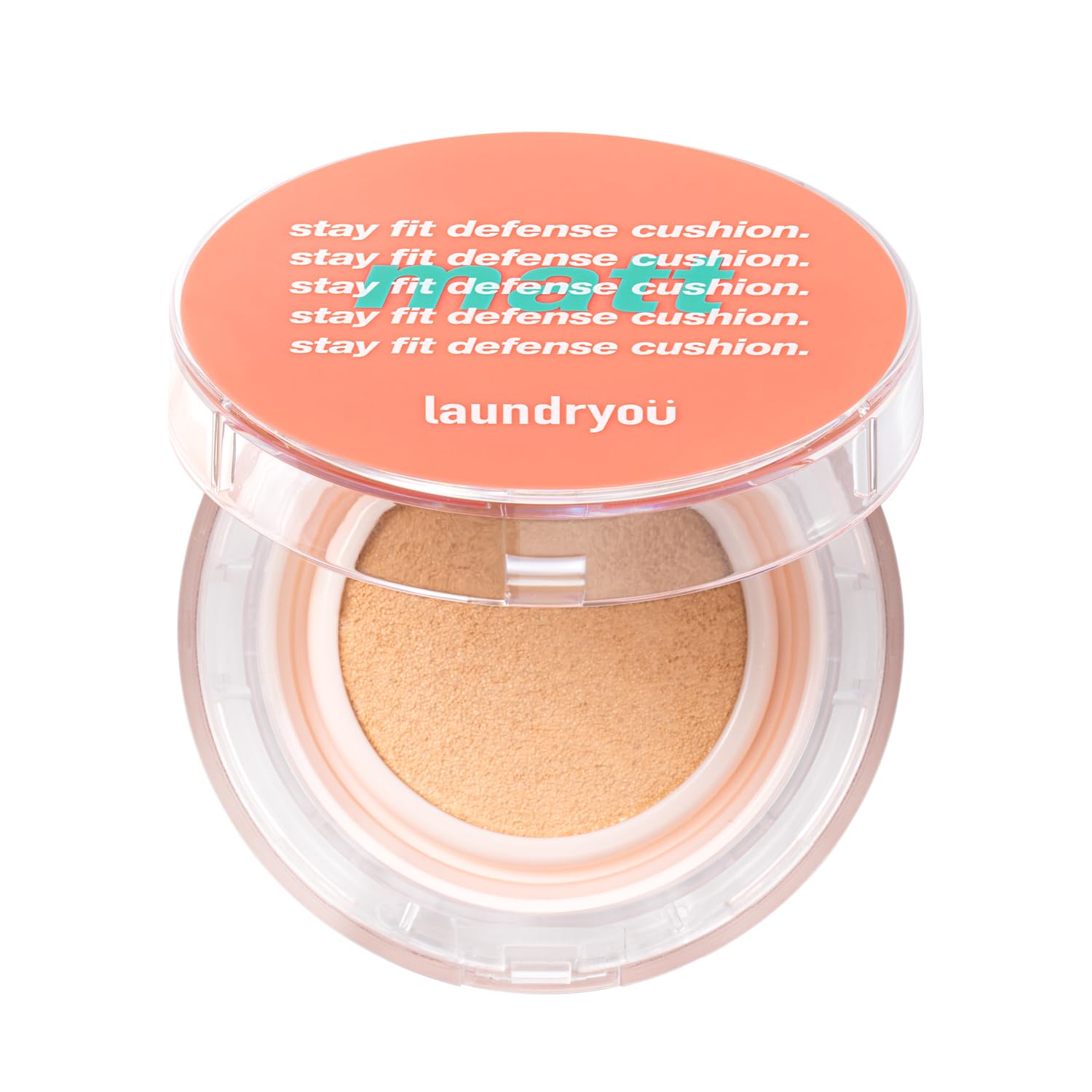 

laundryou (Laundry You) Korean Cosmetics Cushion Foundation Matte Skincare (#23 Pure Beige, Regular) Stay Fit Defense Cushion