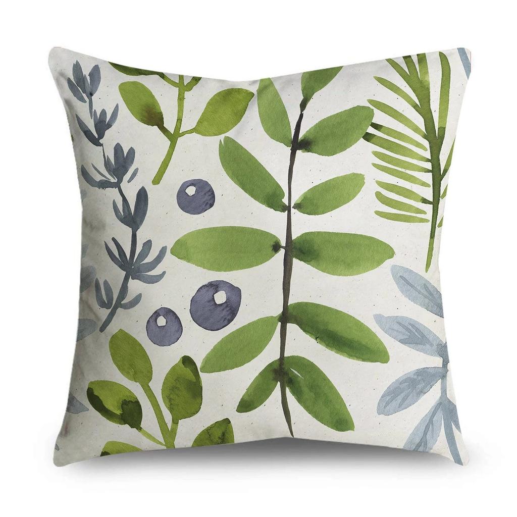 Green Pattern Decorative Pillowcase Bedding Home Decoration Cushion Pillowcase