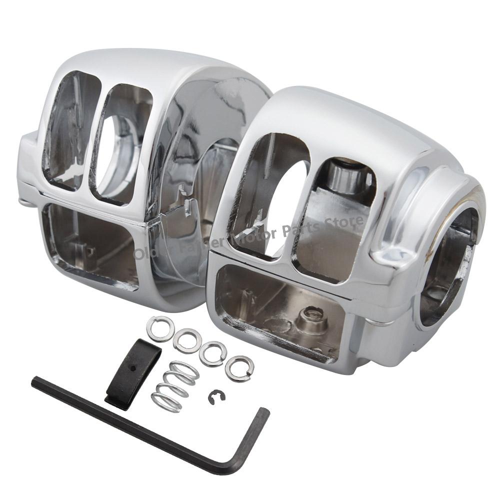 Motorcycle Accessories Handlebar Control Switch Housing Cover Switch Button Caps For Harley Sportster Dyna Softail Truning V Rod