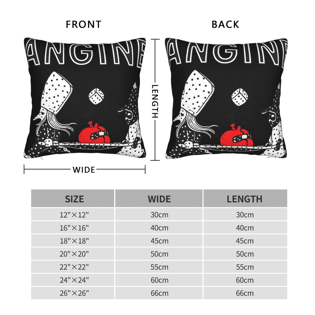 Pillow Case Angine de poitrine Polyester Pillow Cover Novelty Cushion Cover Graphic Pillowcases For Office Car Home Decorative