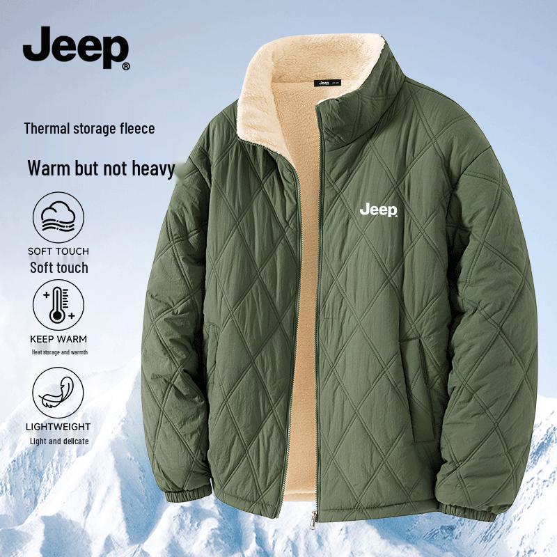 JEEP Men s Winter Lambswool Lined Quilted Padded Jacket 3XL